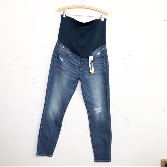 LEVI Strauss signature XL maternity skinny distressed jeans - Picture 9 of 9
